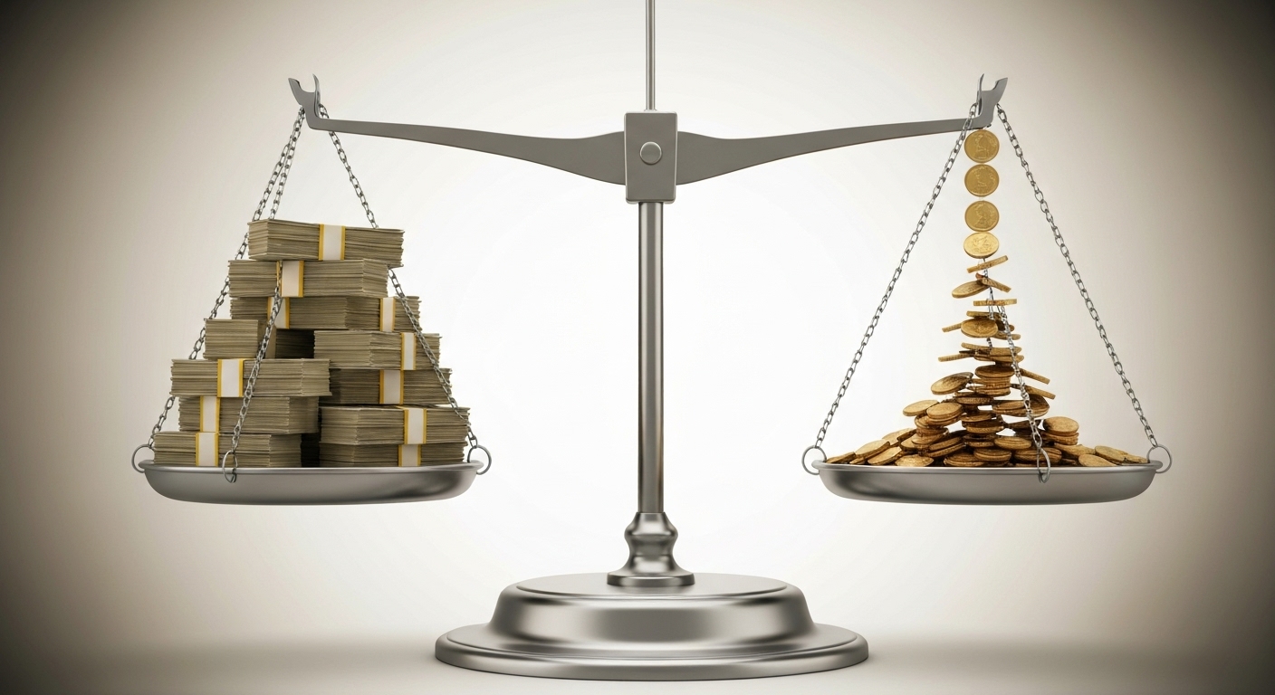 퇴직연금 일시금 수령과 연금 수령 방식의 차이점을 보여주는 이미지.