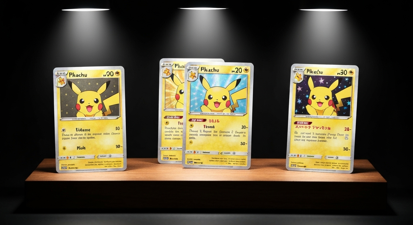 골드 피카츄 트로피 피카츄 홀로그램 리버스 피카츄 등 고가 카드 모음