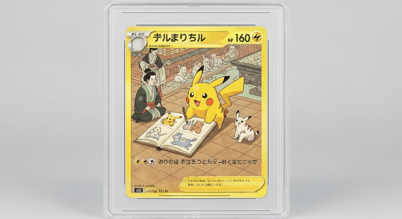 PSA 10 등급의 상징적인 피카츄 일러스트레이터 카드