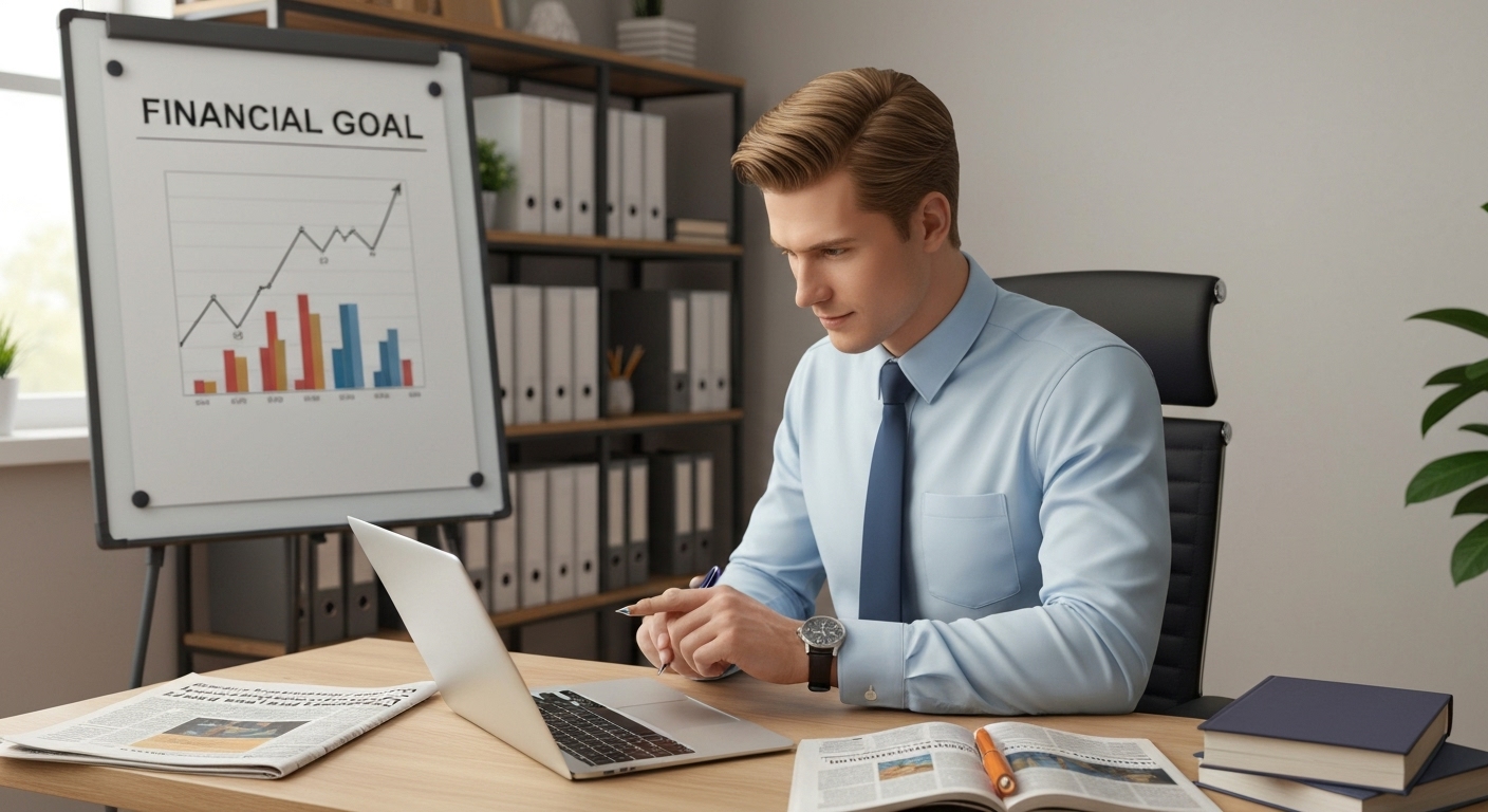 재정 목표를 세우고 경제 뉴스를 읽으며 꾸준히 자산을 관리하는 사람
