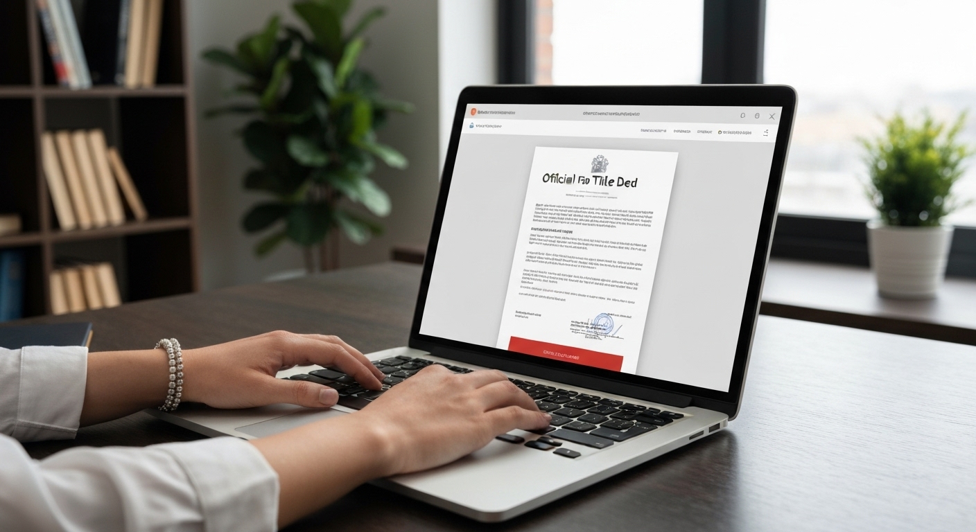 인터넷 등기소를 통해 등기부등본을 열람하는 모습